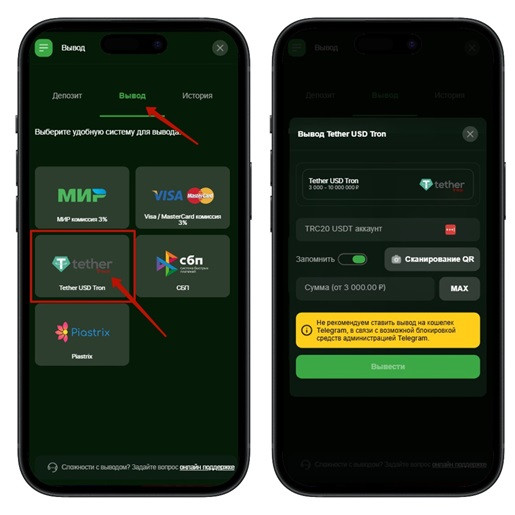 Вывод средств